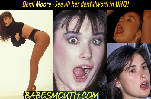 Demi Moore at the Dentist